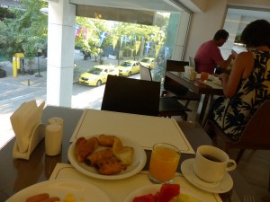 From the breakfast room.